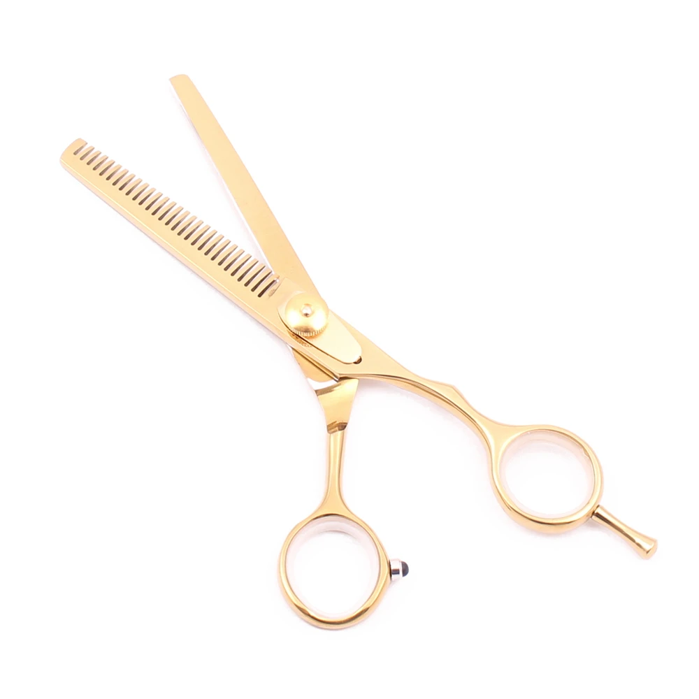 Профессиональные Парикмахерские ножницы 6 дюймов JP Сатиновые золотые для