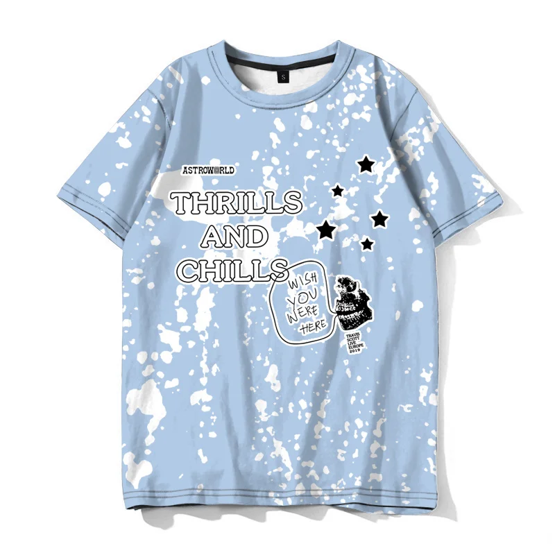 

Astroworld Travis Scott 3D Print T-shirt Men Women Fashion Streetwear Tie Dye T Shirt Hip Hop Tees Tops Oversize Clothing Unisex