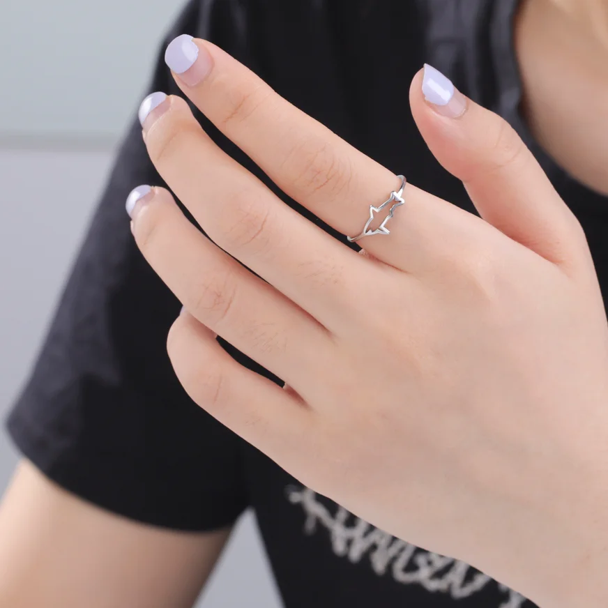 Кольца для женщин Cazador Hollow Fish Shark в минималистичном стиле из нержавеющей стали с золотым цветом, украшения на пальцы с животным принтом для вечеринок и дня рождения.