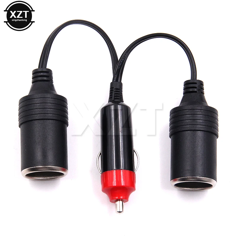 

Newest 2 Ways Triple Car Cigarette Lighter Splitter Female Socket Plug Power Adapter Connector Output 10A