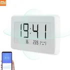Беспроводные цифровые часы Xiaomi Mijia BT4.0, умные часы для помещения и улицы, гидрометр, термометр, ЖК-экран, измерение температуры
