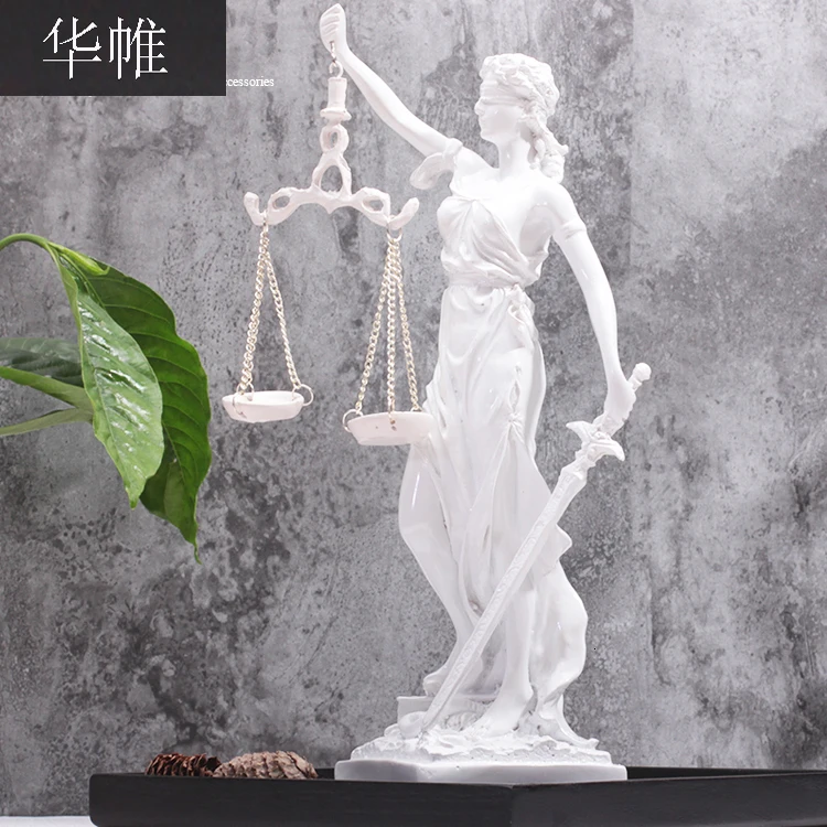Greek justice goddess statue/Fair Angels resin sculpture,People ornaments,Vintage home decoration accessories,Office crafts