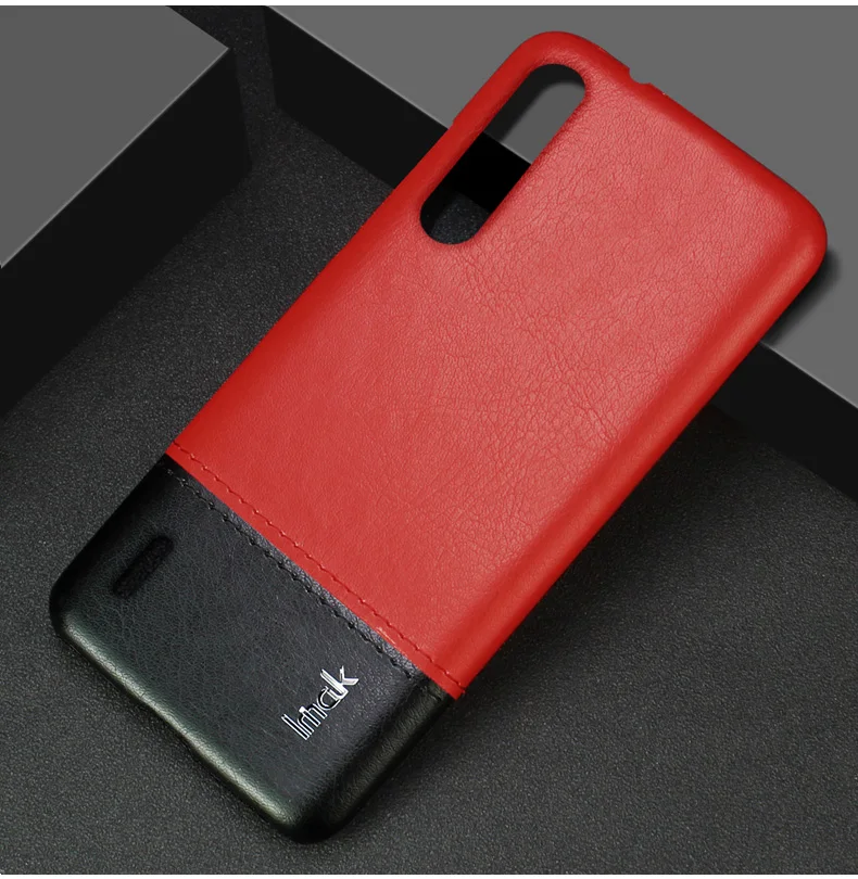 Imak роскошные чехлы Ruiyi для Xiaomi mi 9 Lite A3 mi A3 CC9e CC9 чехол тонкая задняя крышка чехол для телефона жесткий ПУ ПК coque деловые обложки