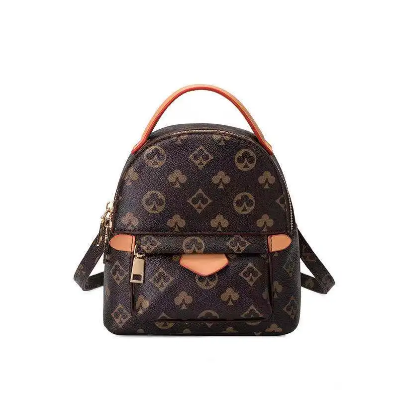 

2021 Classic Presbyopia Leather Backpack Luxury High Quality Designer Handbag Fashion Casual Women's Sports Brand Backpack