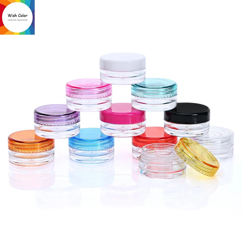 Оптовая продажа 50 шт. 3 мл Пустой Крем для косметических контейнеров банка