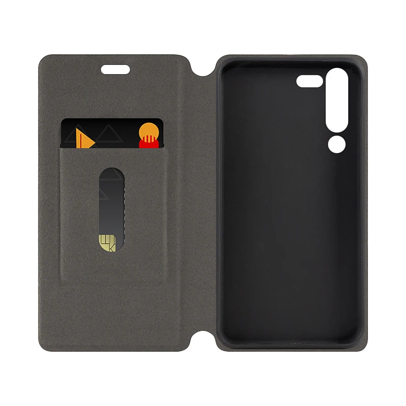 Холщовый чехол для Lenovo Z6 Pro с откидной крышкой кожаный мягкий силиконовый