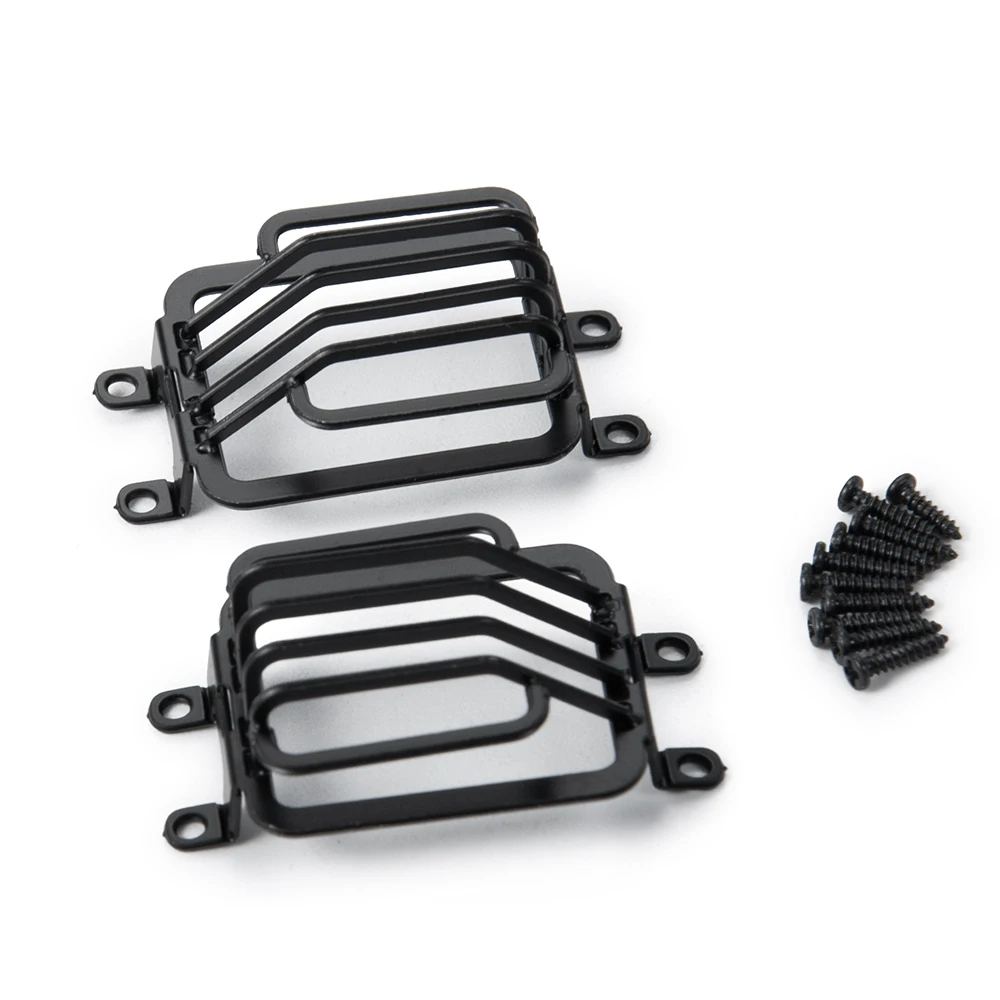 

YEAHRUN Black Metal Side Light Guards Grille with Screws For 1/10 Traxxas TRX-6 G63 RC Crawler Car Upgrade Decoration Parts