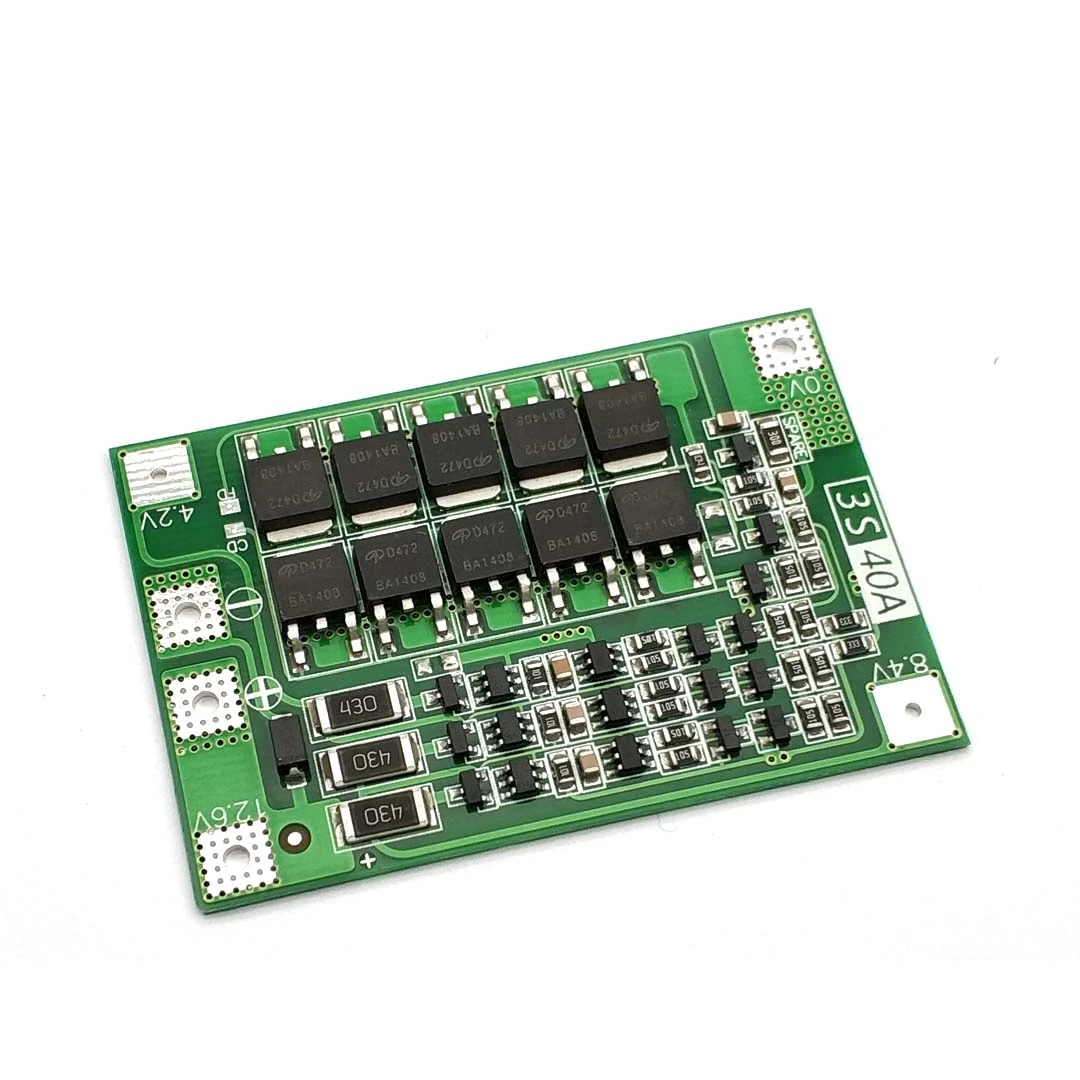 Литий-ионный аккумулятор 3S 40A зарядное устройство модуль литий-полимерной