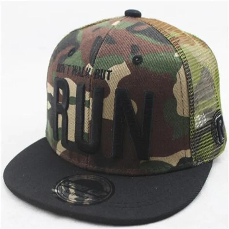 Бейсболка детская в стиле хип-хоп с буквенным принтом регулируемая | Детская