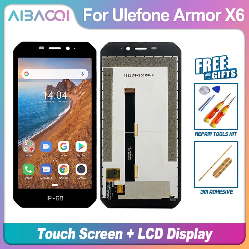 Дисплей с тачскрином AiBaoQi для Ulefone Armor X6/Armor X7/Armor X7 Pro Android 9 0 | Мобильные телефоны и