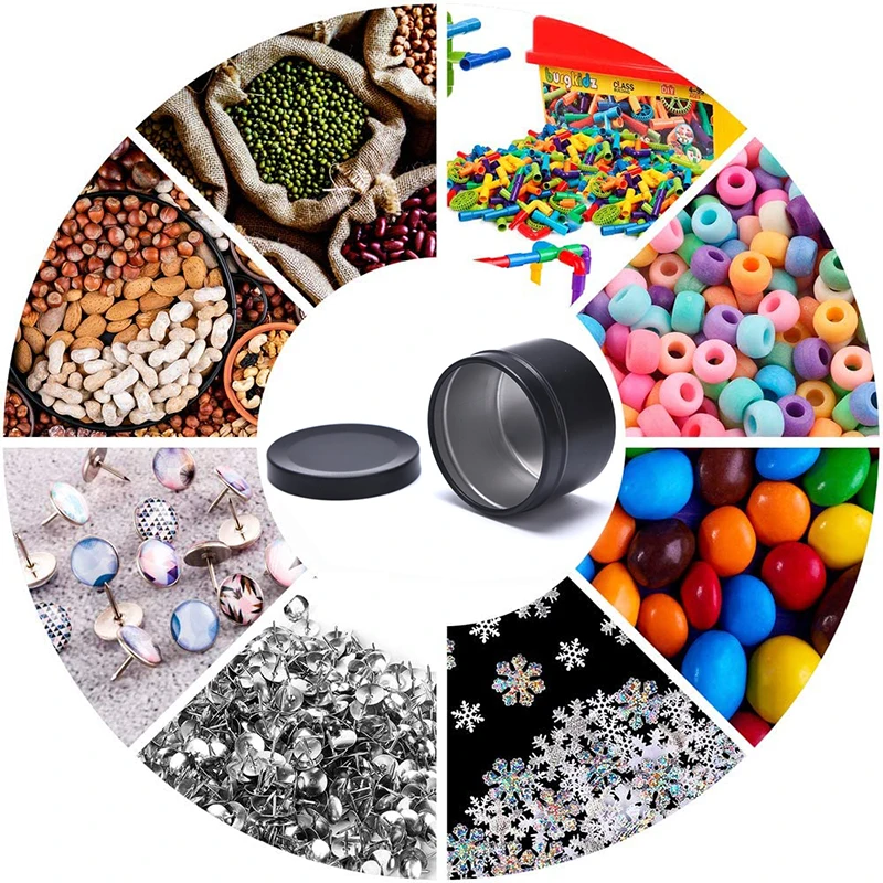 Банки для свечей с крышкой оптом круглый контейнер банки пустой хранения | Дом и