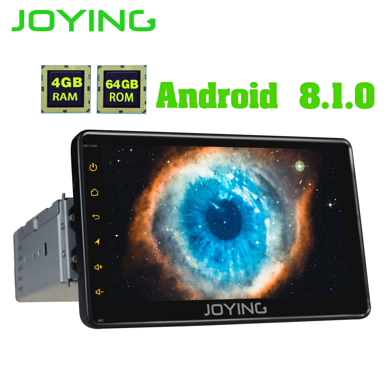 Радуясь " HD 1 din автомагнитола playe Android 8,1 Универсальный Восьмиядерный встроенный DSP и 4G модуль SWC/быстрая загрузка/сплит-экран Авторадио BT