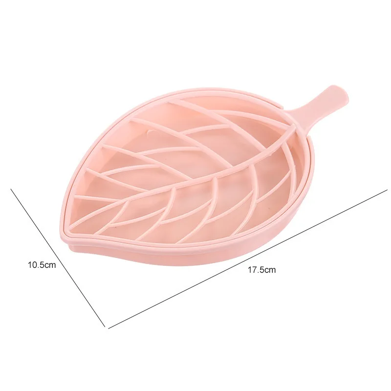 

2020 New Leaf Leached Soap Box Toilet Plastic Soap Holder Large Soap Holder Bathroom Supplies Double Detachable