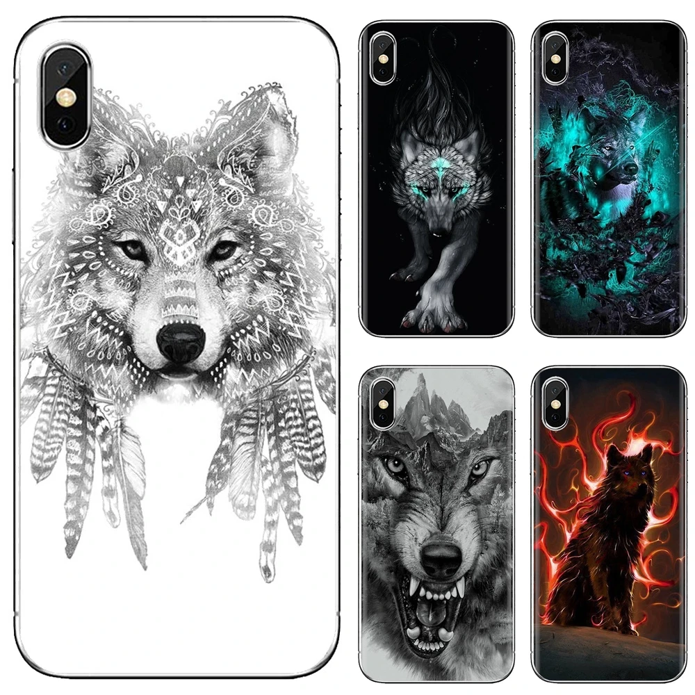 

Soft TPU Case Wolf Wolves and Spirit Animal Print For iPhone iPod Touch 11 12 Pro 4 4S 5 5S SE 5C 6 6S 7 8 X XR XS Plus Max 2020