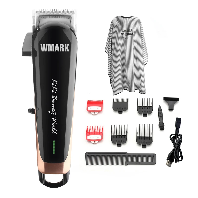 WMARK NG-103, Профессиональная Беспроводная Машинка для стрижки волос, триммер для волос 6500-7000 об/мин, Машинка для стрижки волос, регулируемый режущий рычаг, мощность 10 Вт