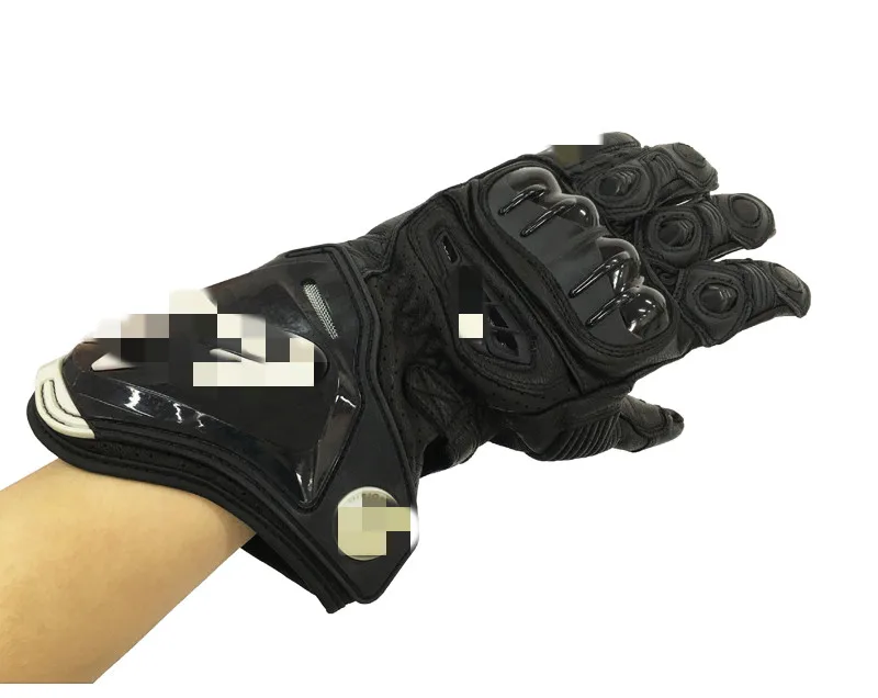 

Men Black Motorcycle Gloves Alpines GP PRO Racing Gloves Leather Professional Riding Guantes Moto Motorcycle Protective Gears