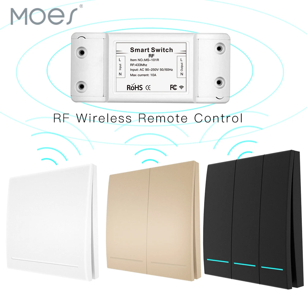Беспроводной смарт переключатель RF 433 с пультом дистанционного управления