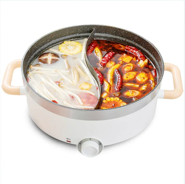 Elétrica do Agregado Panela de Cozinha Panela Quente Familiar Plug-in Multi-funcional Elétrica Frigideira