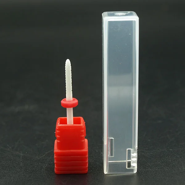 FA0214Red EasyNail 26 типов супер белая керамическая дрель для ногтей битэлектрическая сверлильная машинка для маникюра Аксессуары Инструмент для ногтей, средство для удаления кутикулы - Цвет: FA0214Red