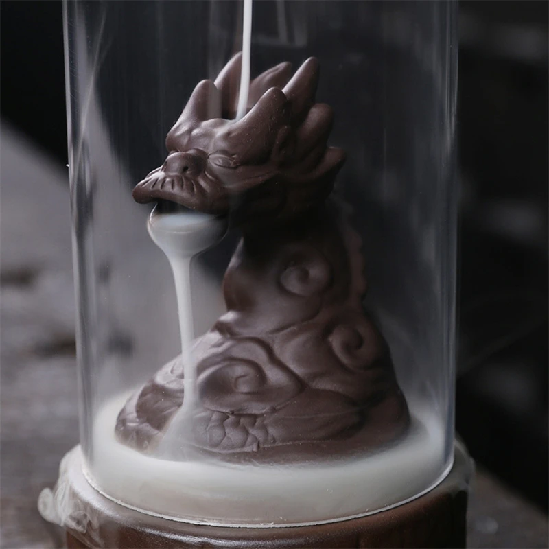 

Dragon Creative Ceramic Backflow Incense Burner Home Decor Aromatherapy Censer H3CC