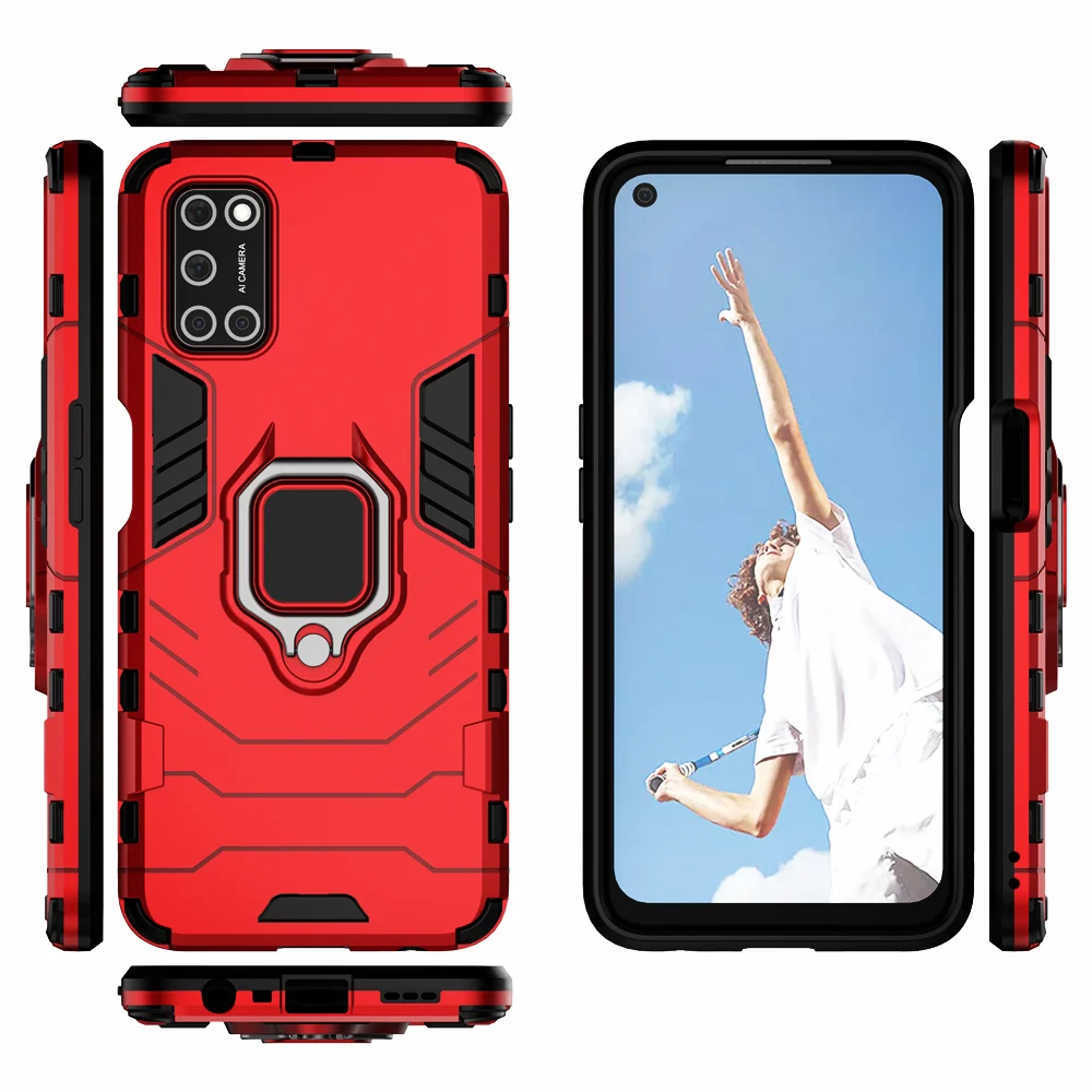 

Phone Holder Finger Ring Case For OPPO A72 A52 A92 Magnetic Armor Shockproof Cover For OPPO A52 A72 A92 A92s A 52 72 92 6.5 in