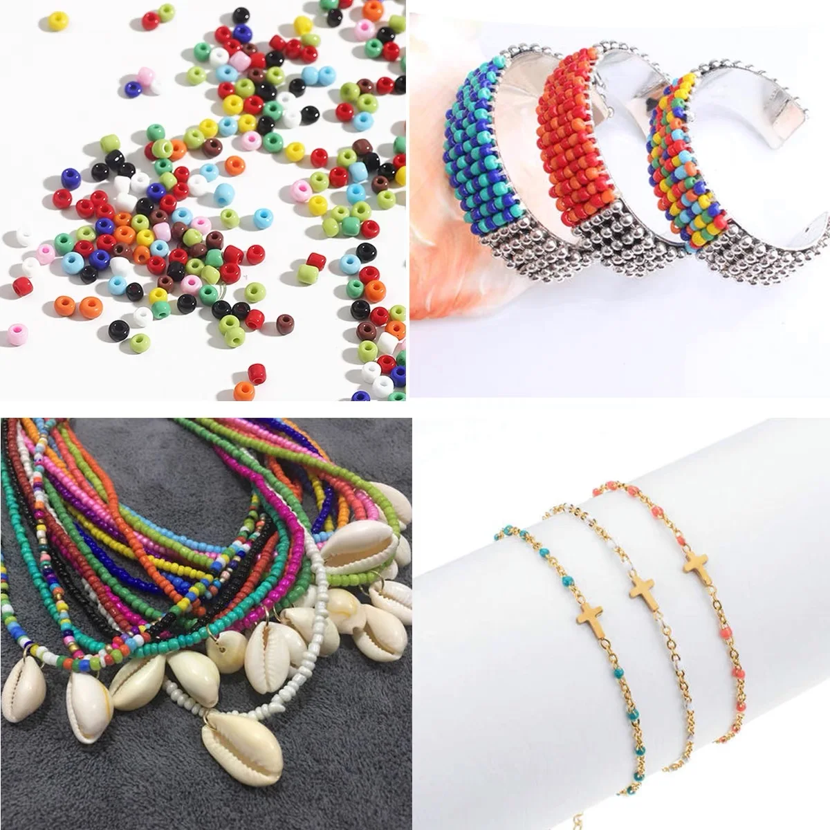 New 450g/bag 2mm 3mm 4mm Effect of The Cream Charm Czech Glass Seed Beads for Jewelry Making DIY Handmade Bracelet Accessories