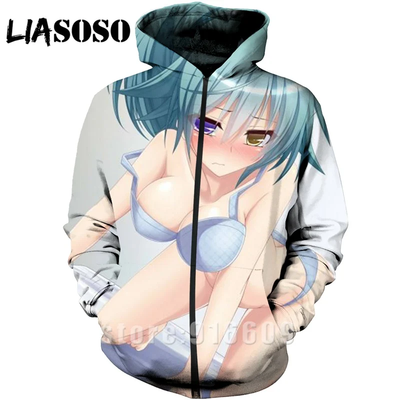 3 Толстовка с 3D принтом, мужская куртка, сексуальная лоли, кошка, девочка, wo, Мужская Уличная Толстовка Harajuku, панк, на молнии, аниме, с длинным рукавом, худи с логотипами - Цвет: 3
