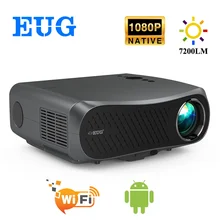 Home Projector Android Beamer 4K LCD Video Led 7200 Lumens Wireless Airplay 900DAB Freeshipping Projector For Mobile Phone
