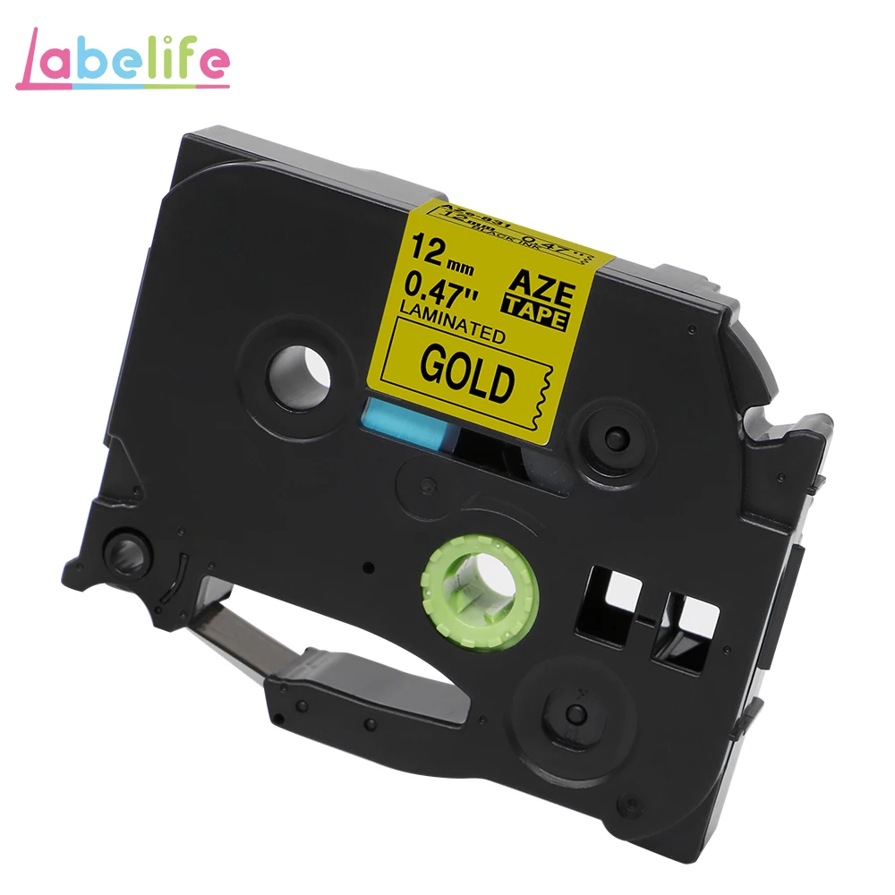 AZe-831 Labelife tze231 лента 1 шт. совместимый Brother PTouch для PT-D210 принтер этикеток 12 мм TZe 231 431 TZe TZ231 TZe-231 производитель этикеток - Цвет: AZe-831