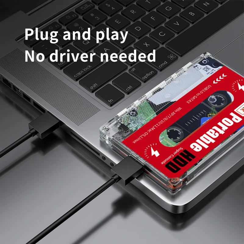 NEW QI 2T HDD Portable External Game Hard Drive Disk SATA 3 for PC/Windows/MacOS with 71000+ Games PS3/PS2/SS/WII/PS1/DC |