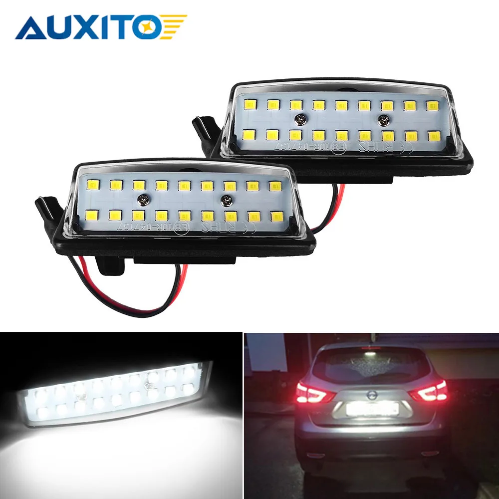 

2x 18SMD белый светодиодный светильник номерного знака для Infiniti JX35 QX60 QX56 QX80 Nissan Rogue выбор Pathfinder седан Altima Leaf Maxima