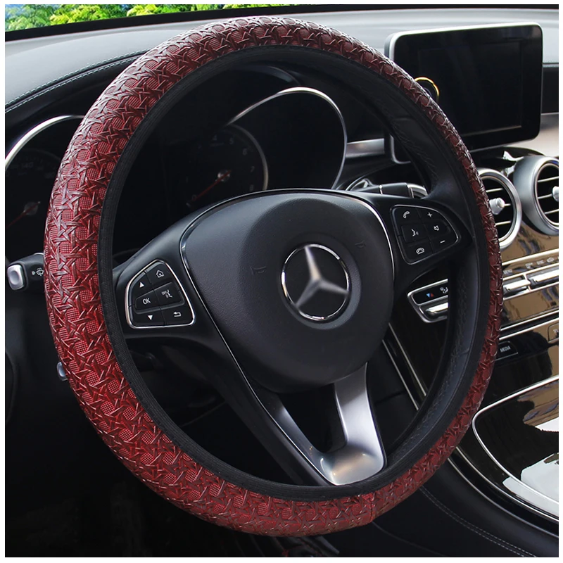 Car Steering Wheel Cover Universal Diameter 38cm Auto Covers Car-styling Decoration Interior Accessories YS5006 |