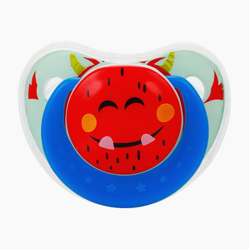 Smiley face Милая Детская соска, безопасная для новорожденных, малышей, детская Силиконовая пустышка Соска-пустышка, анти-Пылезащитная крышка грызунок для младенцев - Цвет: Smiley face