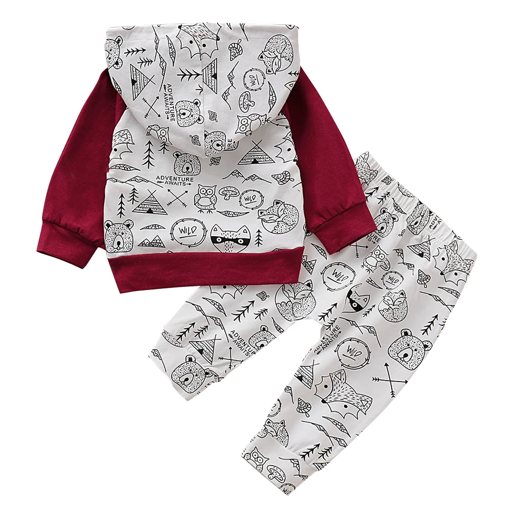 Хит продаж комплект одежды для мальчиков на весну и осень костюмы с принтом