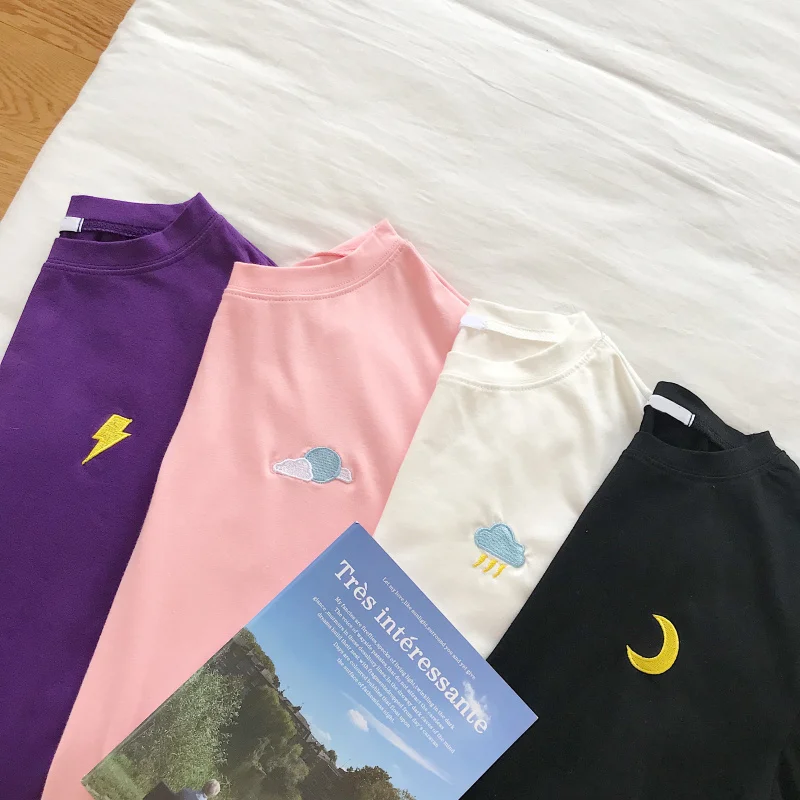 Корейский Kpop хлопковая Футболка для женщин с длинным рукавом Ulzzang Harajuku футболка