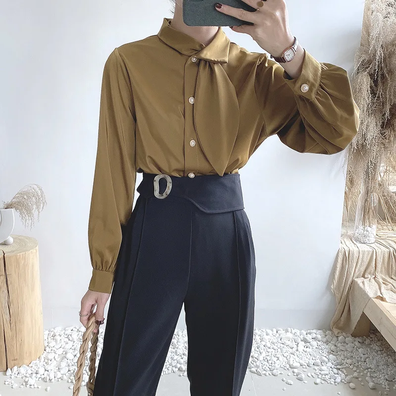 

Sweater Woman new autumn and winter long sleeves with a slim bottom blouse half turtleneck sweater SBD300-SBD304