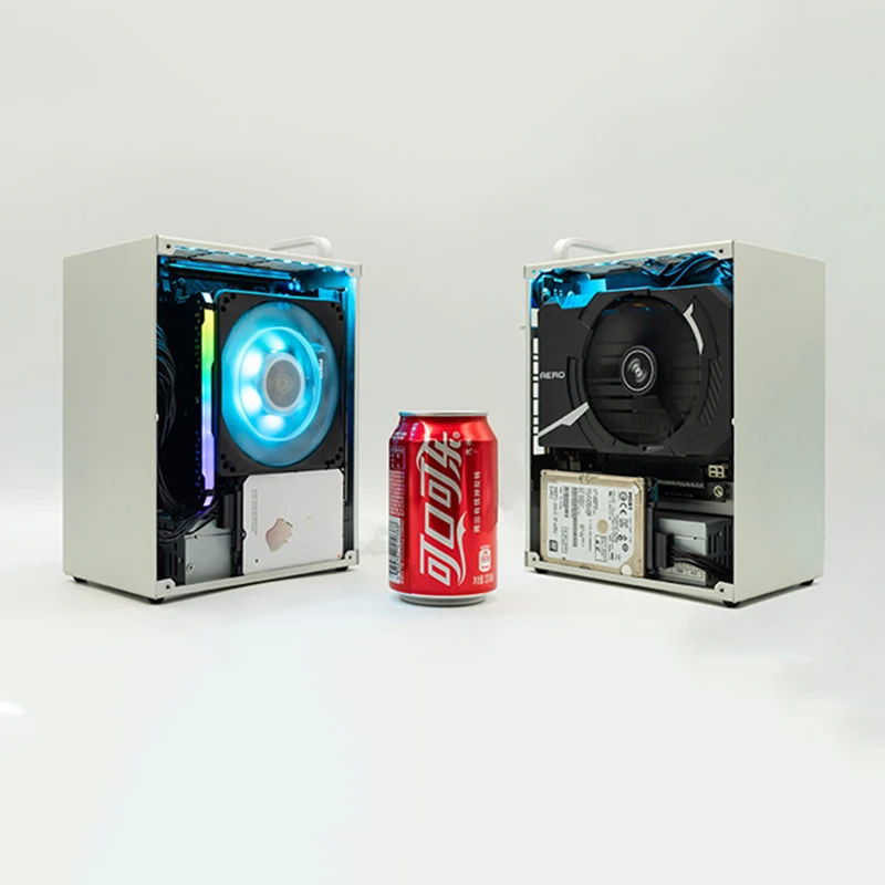Компьютерный чехол HTPC, безопасный шкаф ITX, мини рама, полностью алюминиевый корпус для видеокарты RTX 2070 1660 i3 i5 i7 8700 K39 PC Gamer Chassis E