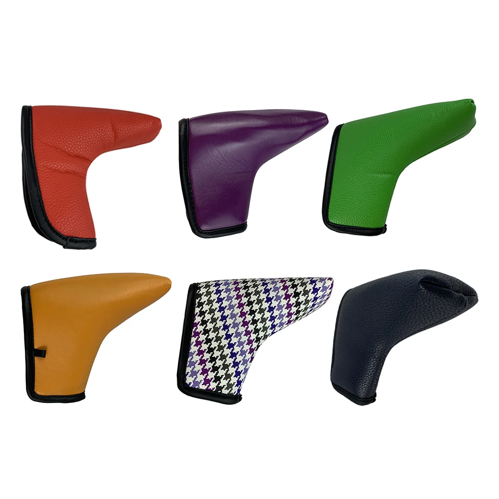 

Waterproof Golf Putter Head Cover Non-Slip PU Blade Club Headcover Golfer Gift