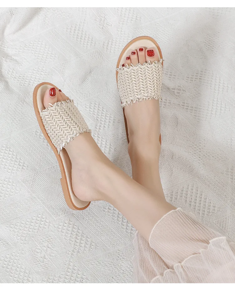 Slippers Women Wear Style Fairy Shoes Fashion All-match Graceful Flat Sandals Shoes Woman Woman Shoes Flip Flops Women
