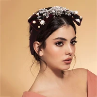 pearl headbands diamond pearl rhinestone hair accessories butterfly boutique bow hair bands for women knot haar accessoires