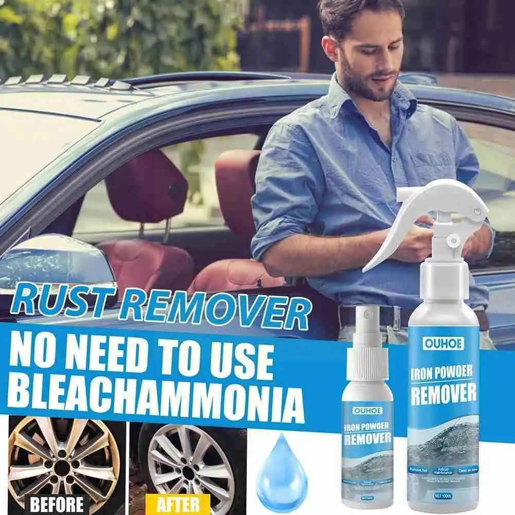 

100mlcar Rust Remover Spray Rust-cleaner Metal Powder Car Paint Rust Maintenance Remove All-purpose Iron Cleaning N3o4