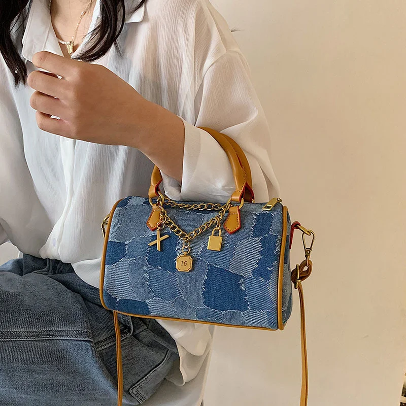 Новинка 2021 Женский мессенджер в стиле нищего модная Бостонская Подушка мини