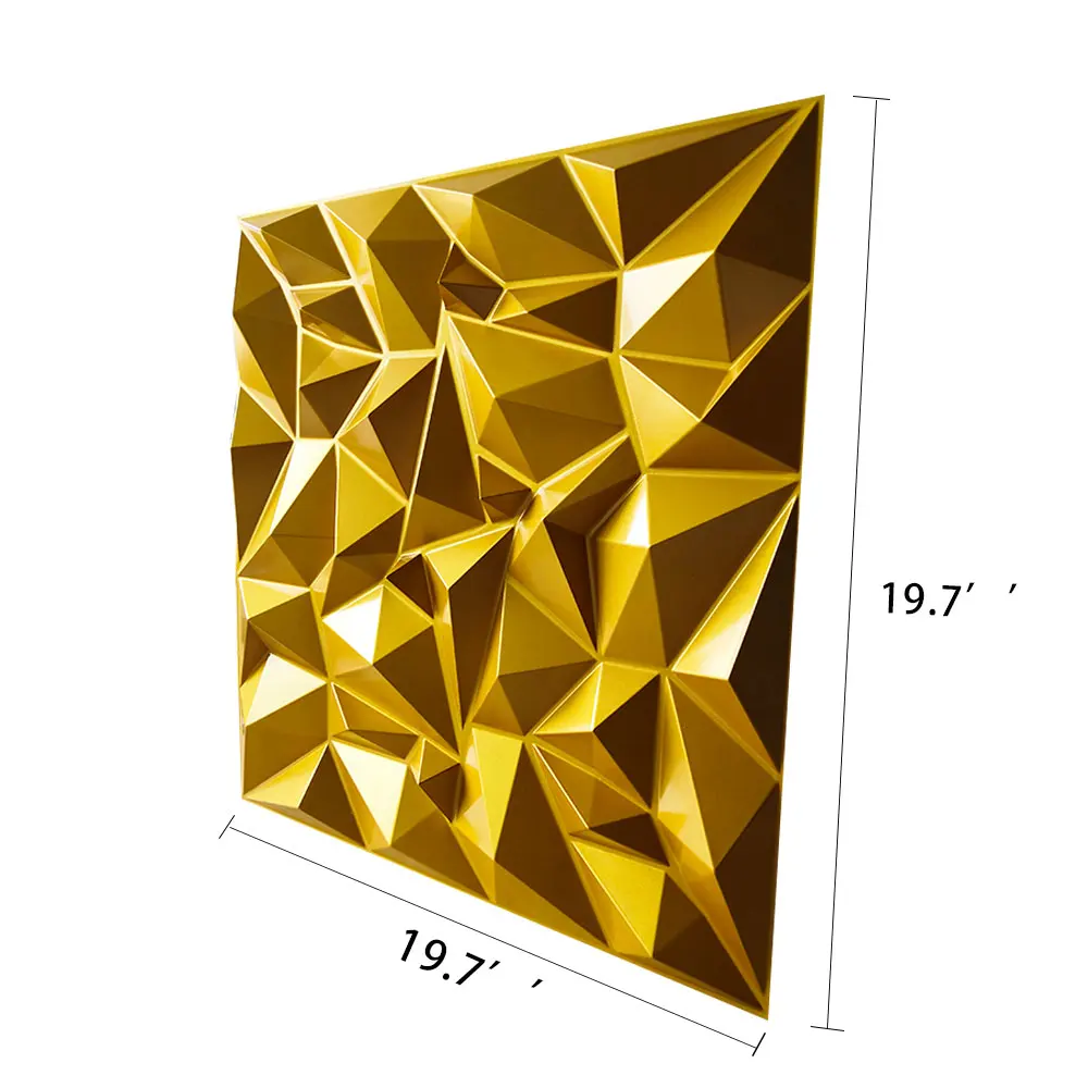 3D ARTWALL 3D настенные панели яркий шарм золотые наклейки на стену текстурированные декоративные стеновые панели 12 упаковок обложки 32,3 SF