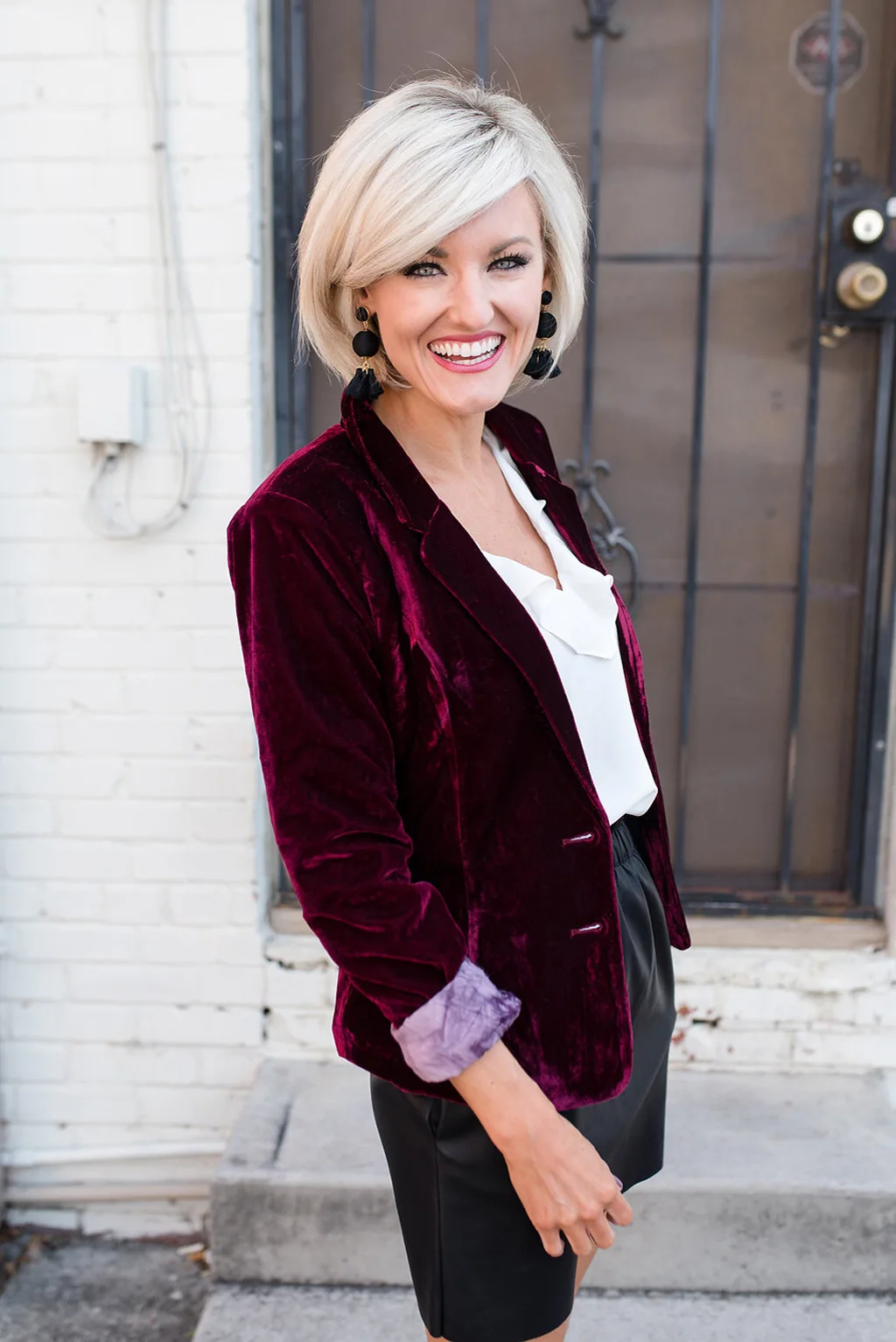 

Autumn Women's Jacket Top Slim Long Sleeve Velvet Blazer Lady Office Work Suit Jackets Coat