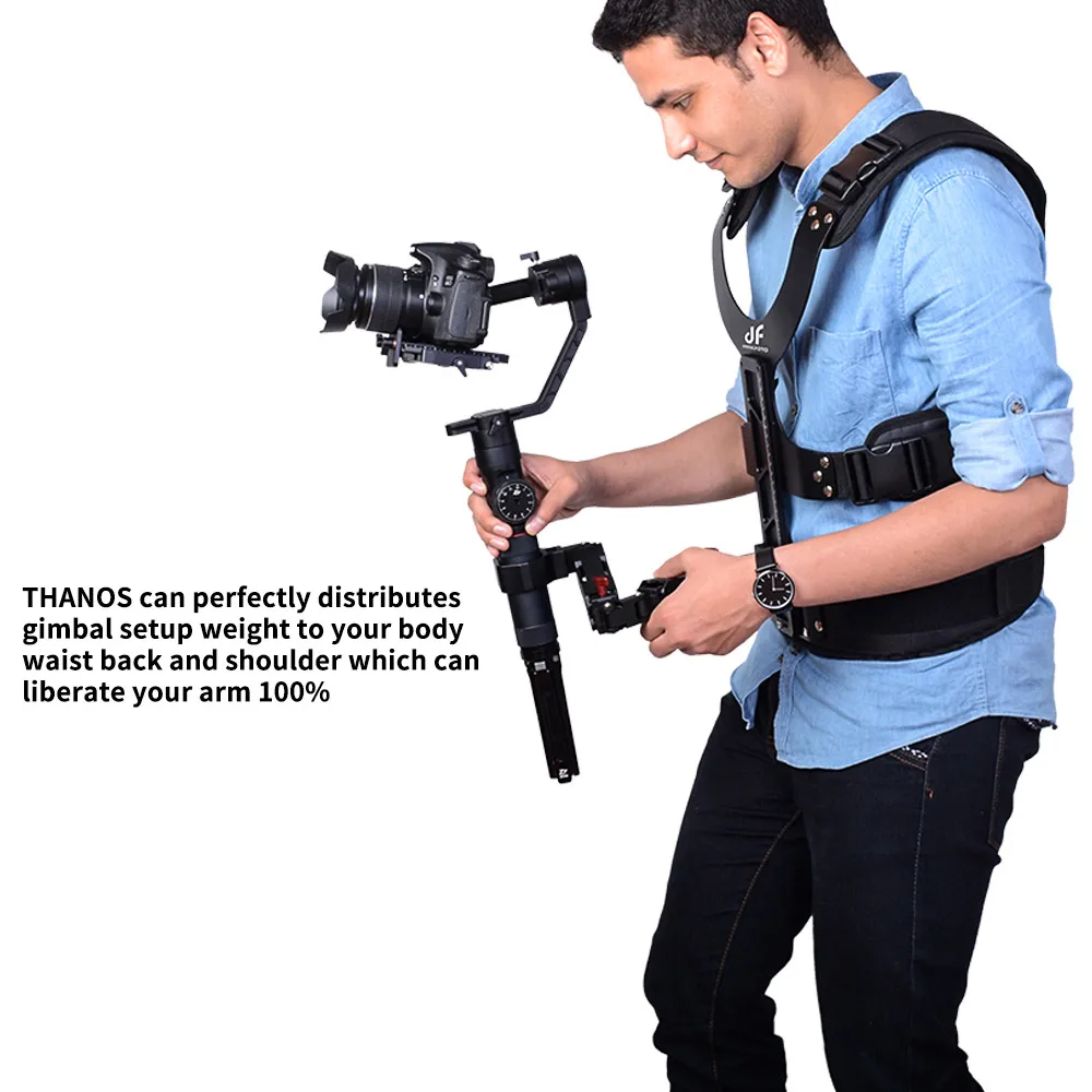 DF DIFITALFOTO THANOS-PRO Gimbal Stabilizer Supporting System with Dual-Spring Arm + Load Vest for DJI Ronin-S/ Zhiyun Crane 2 |