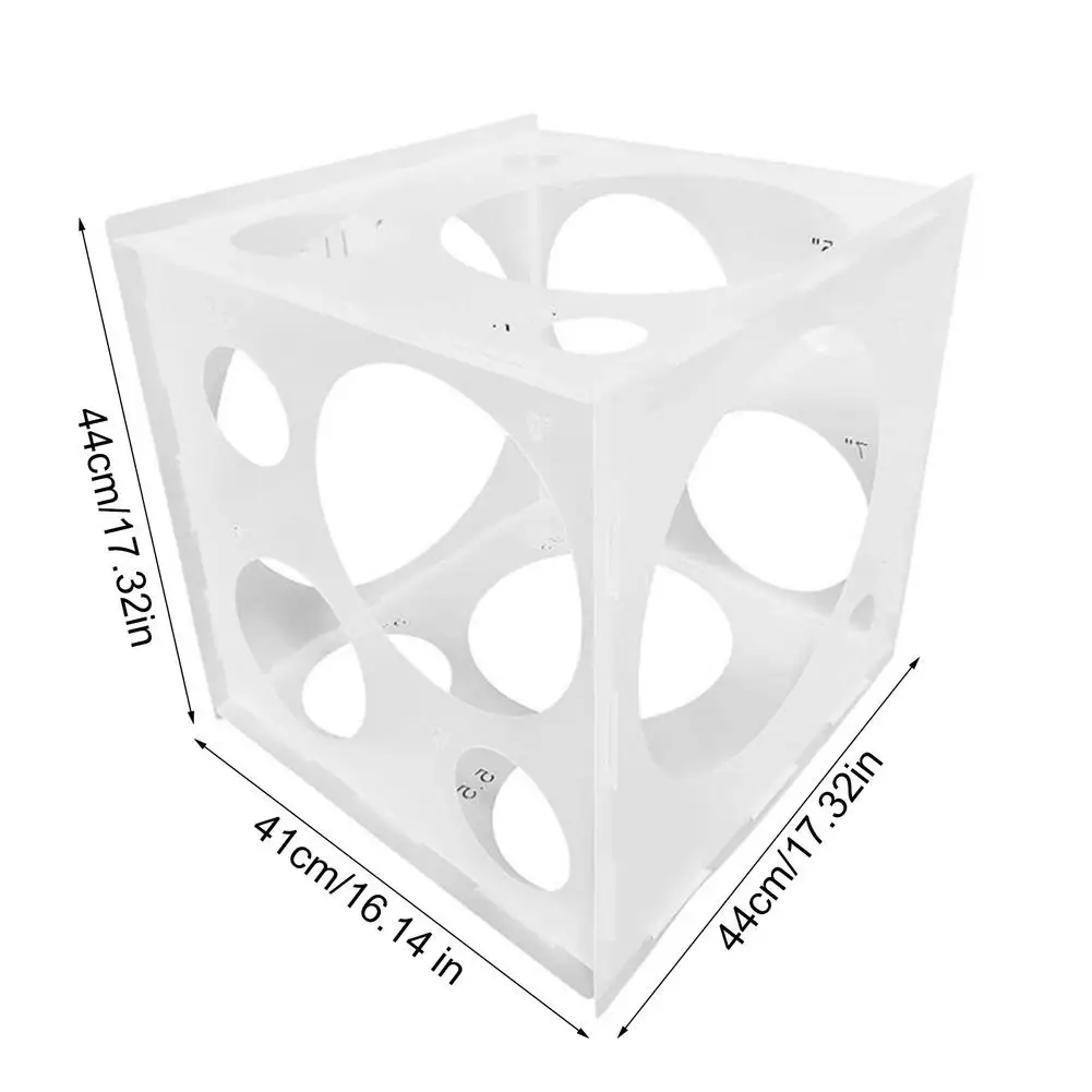 

18 Holes Foldable Balloon Sizer Box Balloons Measurement Box Cube For Birthday Party Wedding Party Decoration Arch Columns Tool
