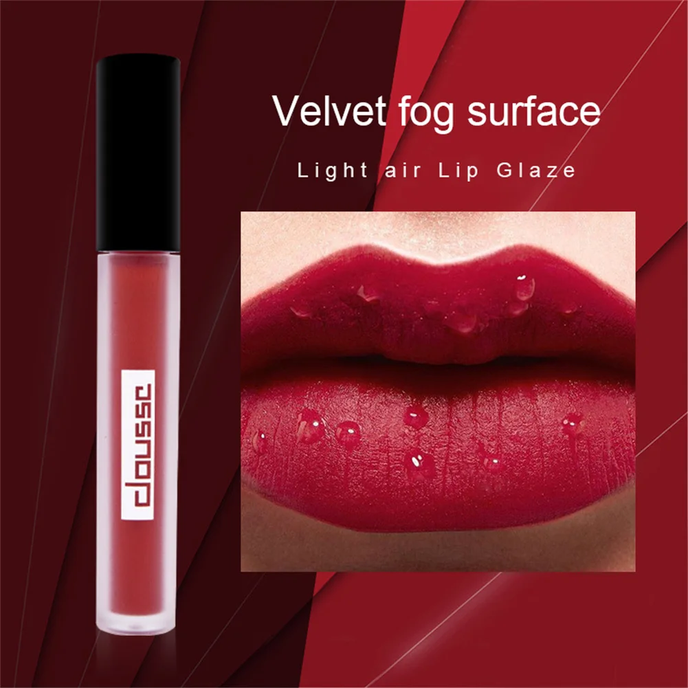 

DOUSSC Matte Velvet Lip Gloss Liquid Lipstick Lip Glaze Long Lasting Moisturize Waterproof Non-stick Lipstick Cosmetic Lipgloss