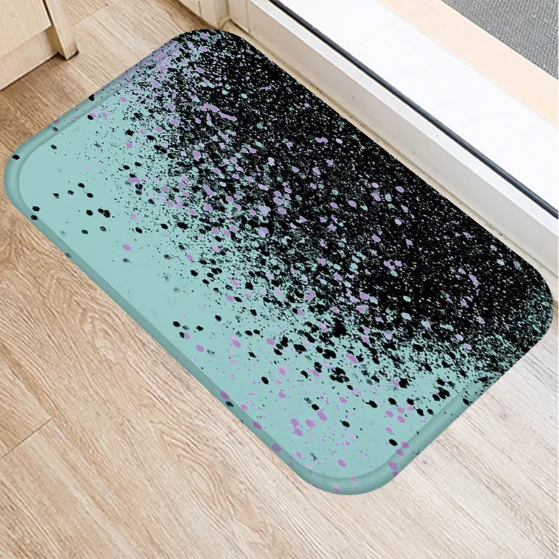 Геометрическим фиолетовым с защитой от скольжения коврик половик для кухонной и