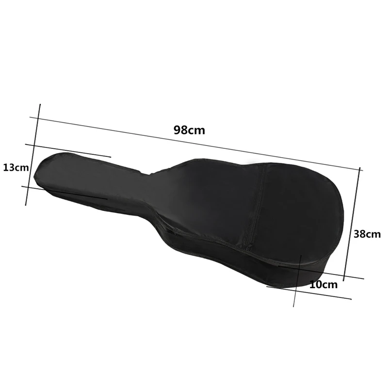 Сумка для гитары 38 дюймов наплечная сумочка из ткани Оксфорд чехол с карманными