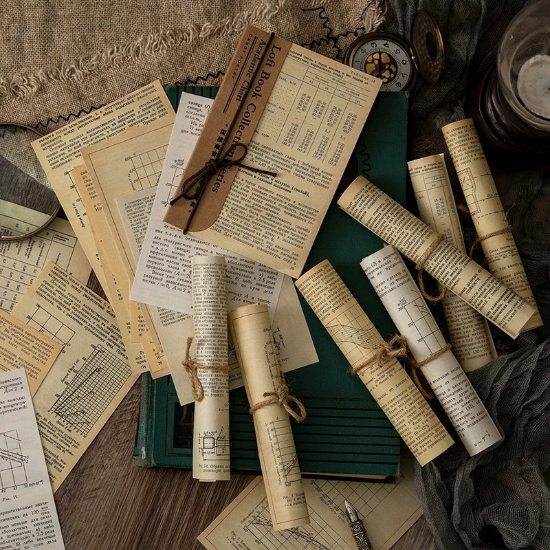 60 шт. Старые Новости Бумажные растительные материалы бумага нежелательный